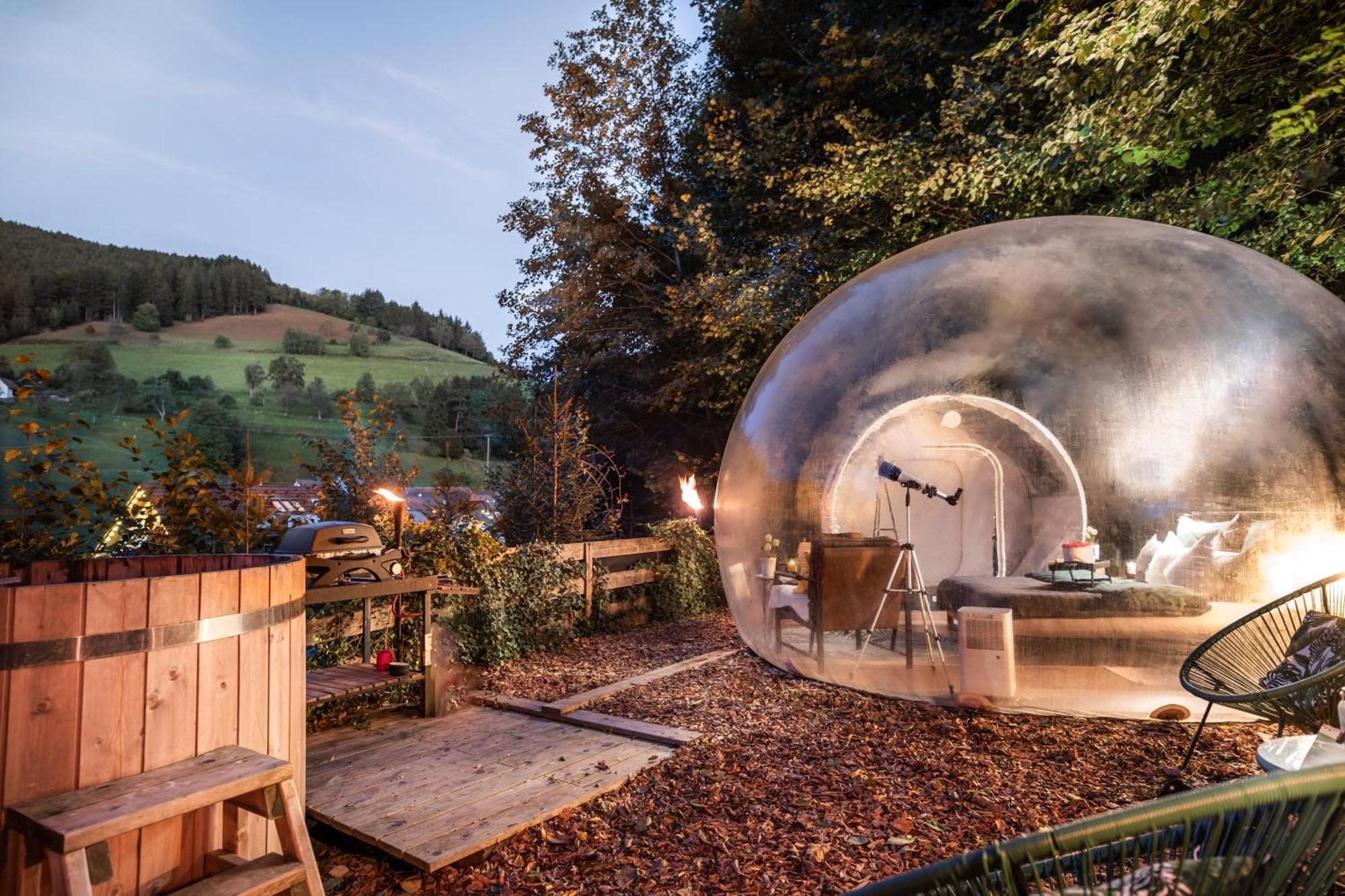 Living Timeless- Bubble Tent Elzach- Schlafen Unterm Sternenhimmel Елзах Екстериор снимка